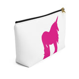 Pink Unicorn Accessory Pouch w T-bottom