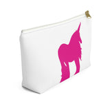 Pink Unicorn Accessory Pouch w T-bottom