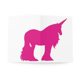 Pink Unicorn Greeting Cards (8 pcs)