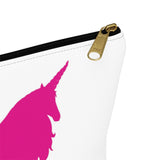 Pink Unicorn Accessory Pouch w T-bottom